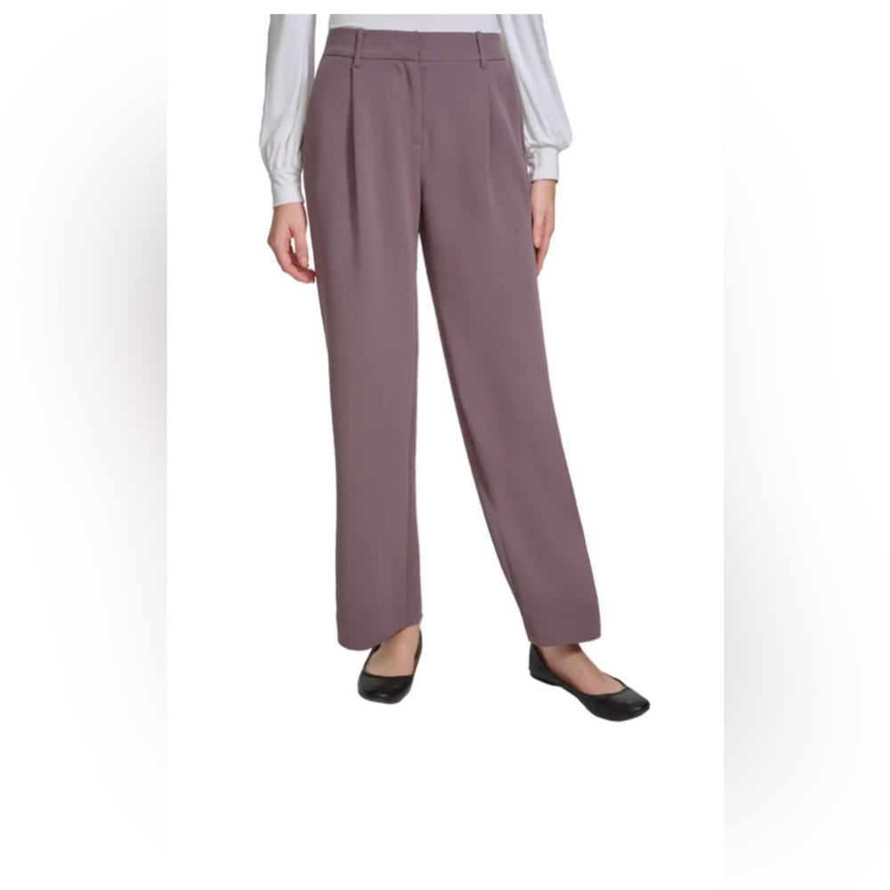 NWT DKNY Women's Stretch High Rise Wide Leg Pant in.Size 8